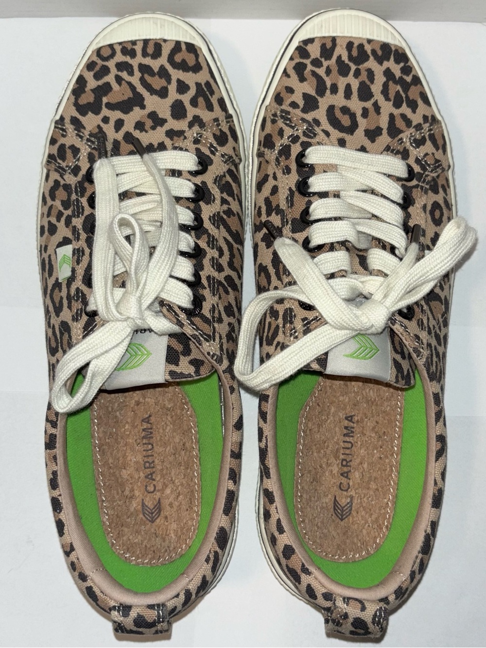 Cariuma OCA Low Canvas Sneakers Leopard Print Unisex Women's Size 10 Men's 8.5 - Picture 9 of 16
